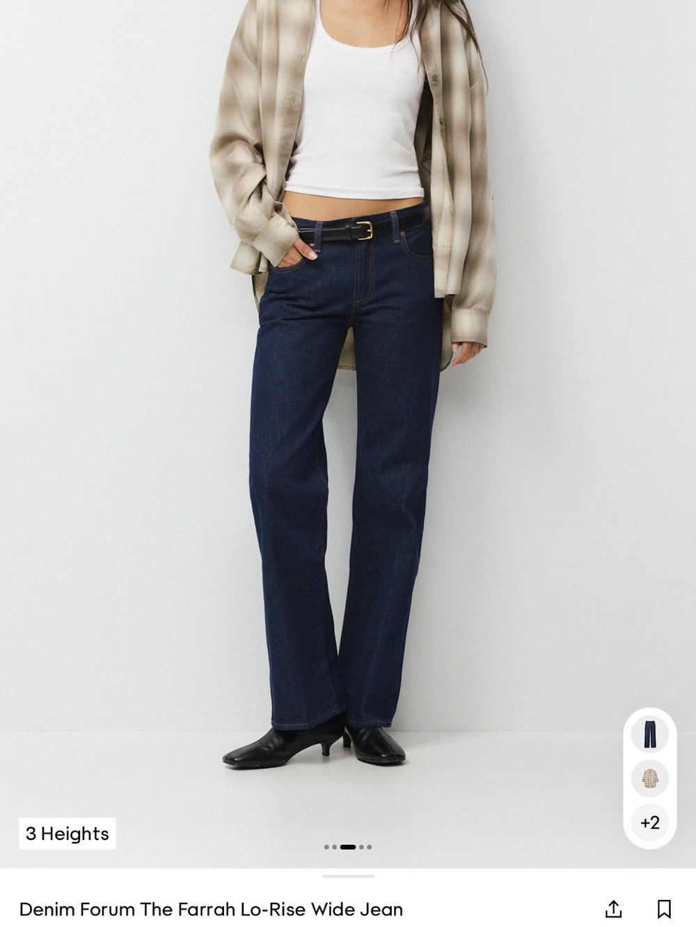 NEW Aritzia Denim Forum Farrah Lo-Rise Wide Jean 24